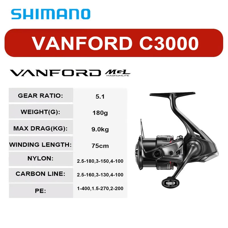 2024 NEW SHIMANO VANFORD Spinning Fishing Reel