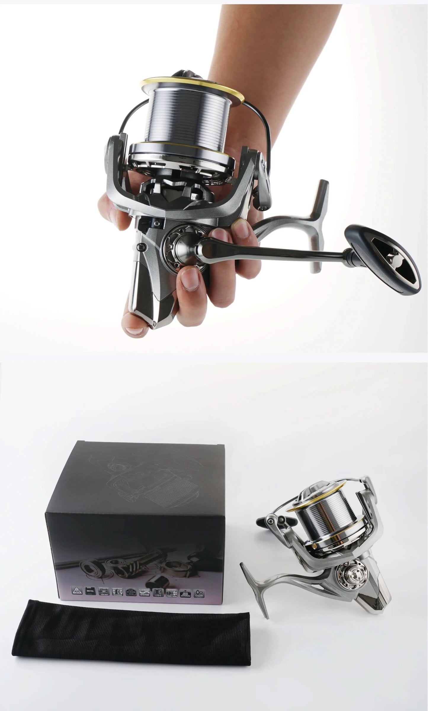 HUIDIAO NGK Spinning Fishing Reel (8000-14000 Series)