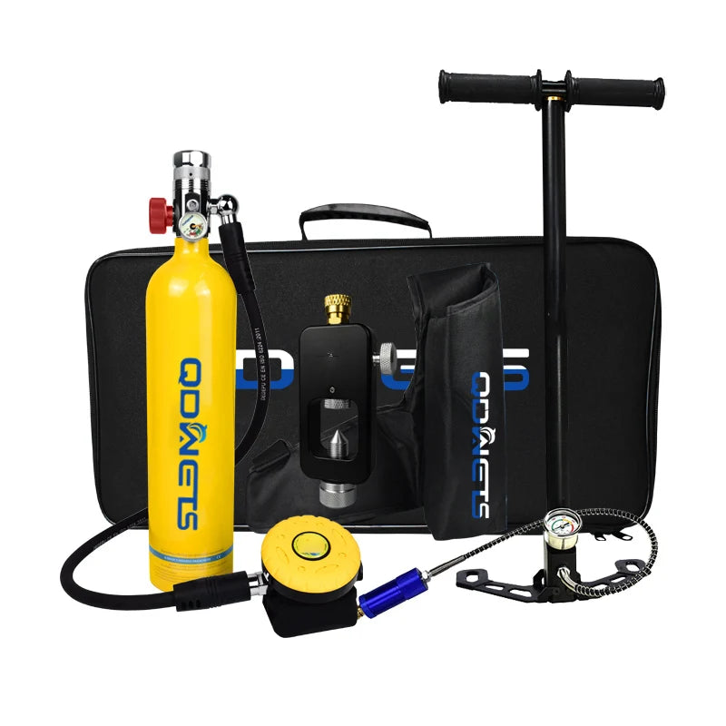 QDWETS 1L Mini Scuba Diving Tank/Equipment Oxygen Cylinder