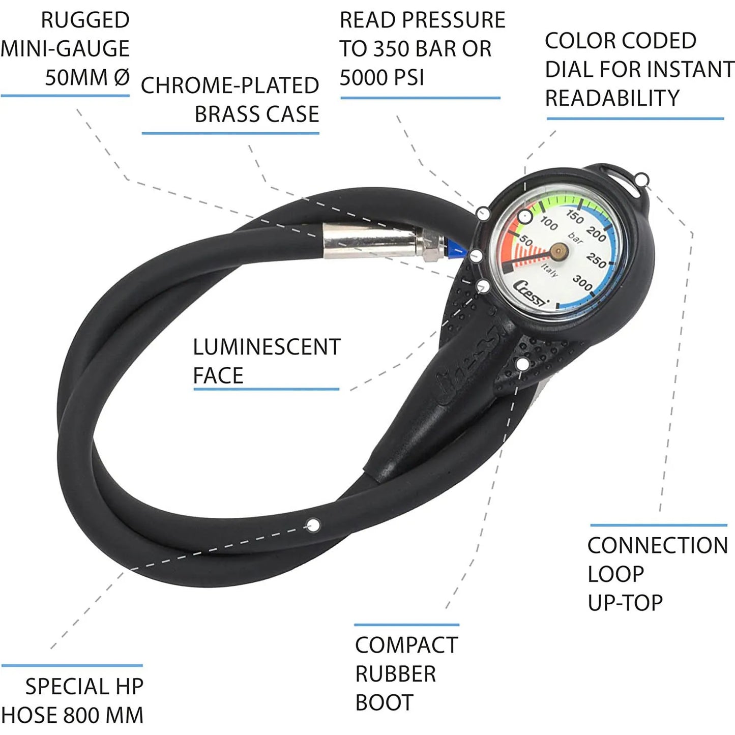 Cressi PRESSURE GAUGE Scuba Diving