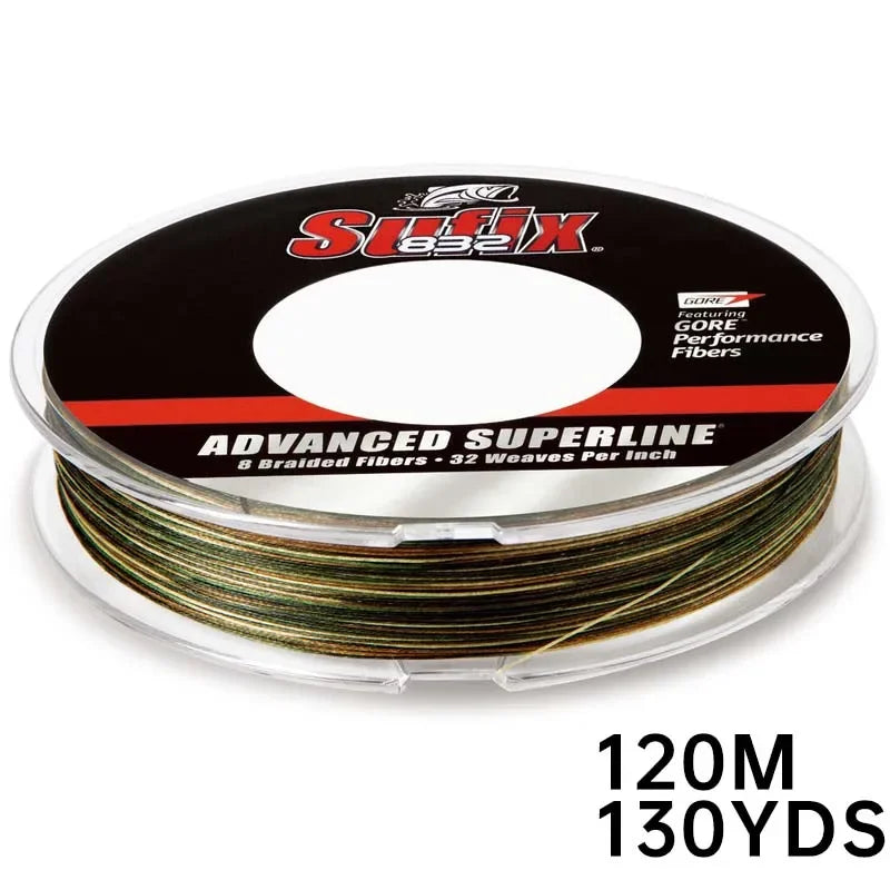 Sufix 832  Braided Fishing Line - Length:120m/130yds