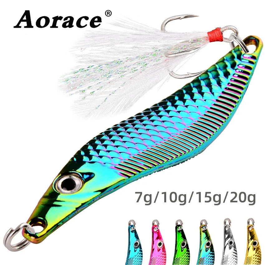 Artificial Bait with Feather Hook