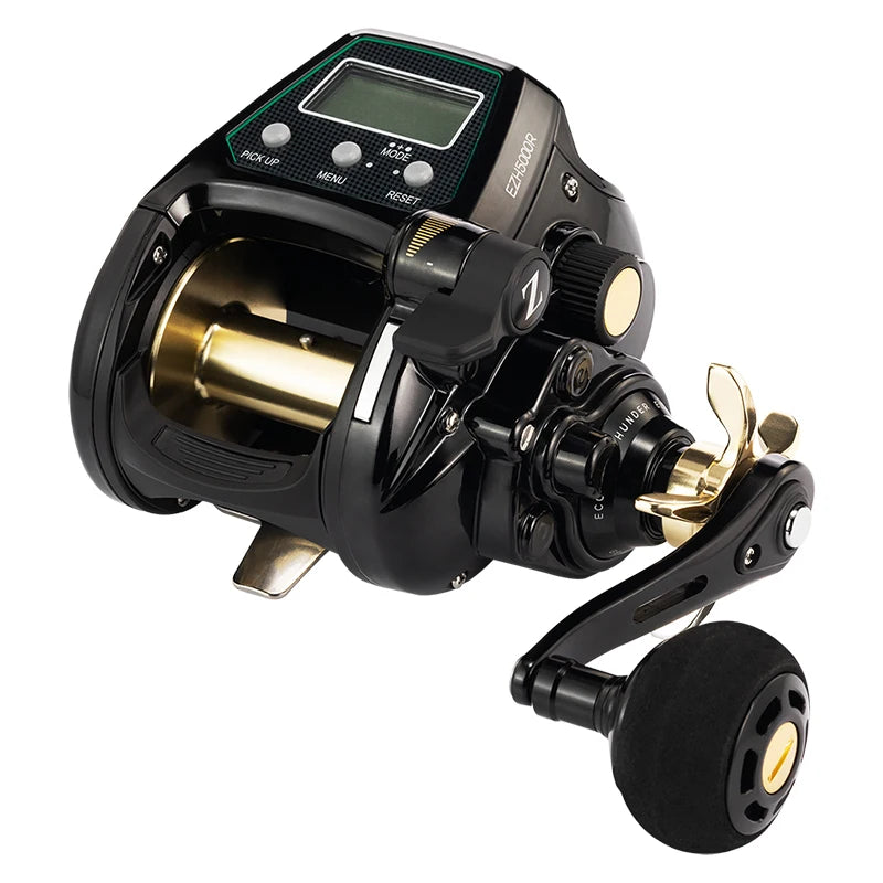 ECOODA-EZH 5000 Electric Fishing Reel, Saltwater, 12V DC, 15-22kg Drag Power Sea