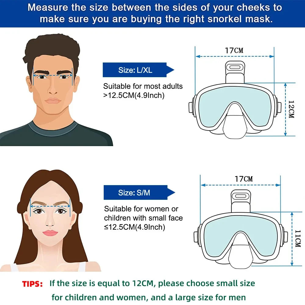 Diving Masks Foldable Anti-Fog