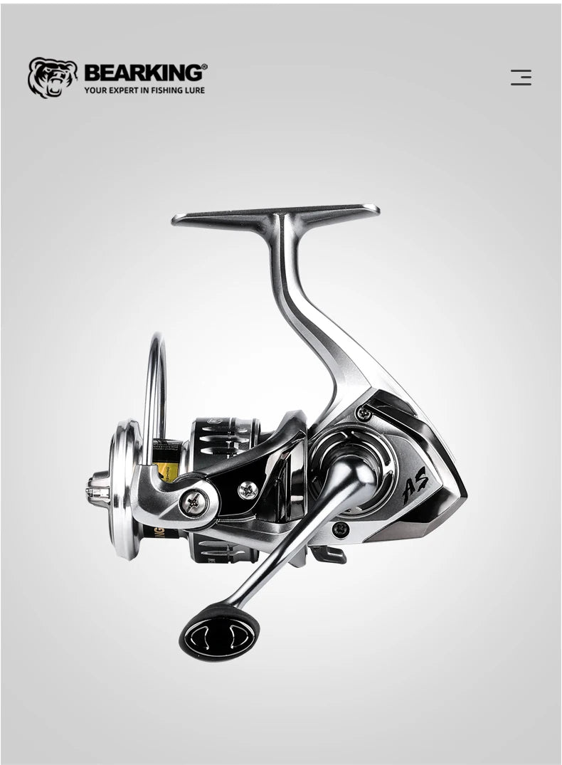 BEARKING brand New arrival Saltwater Fishing Reel Spinning 1000-6000 9+1BB 5.2:1 Max Drag 10-20KG Water-Proof Reels