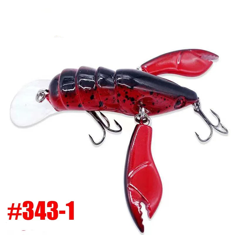 1pc Premium Jointed Craw Lure with Sharp Hooks - Realistic Fishing Bait for Catching More Fish