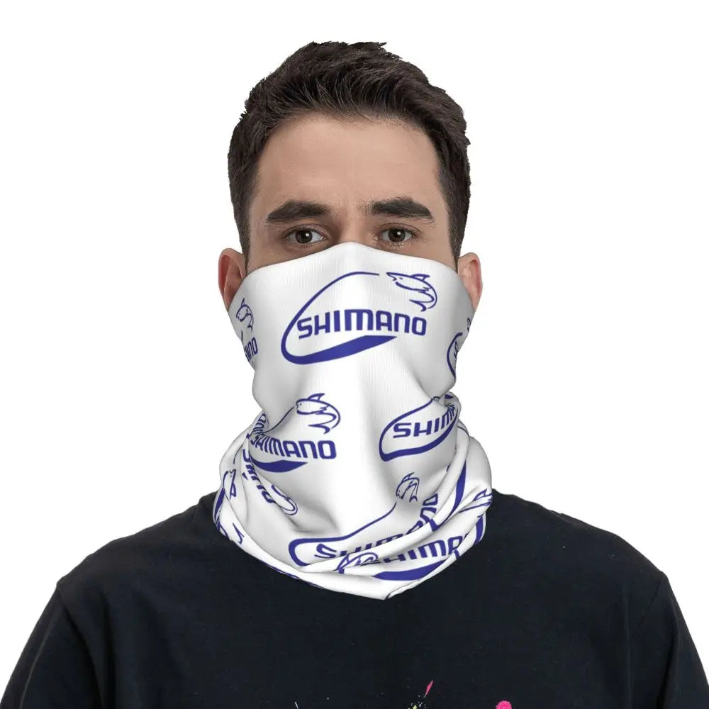 Blue Shimano Fishing Multifunctional Face Mask for Men Women