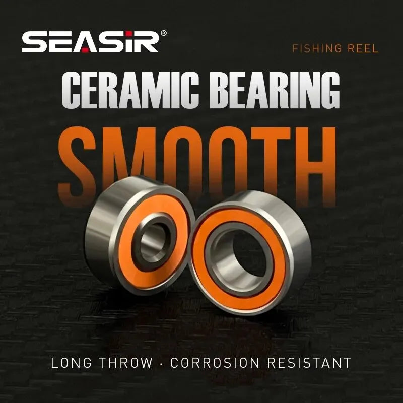 SeaSir Semi-Ceramic Hybrid Fishing Pulley – Ultra-Smooth & Durable Bearings 🎣✨