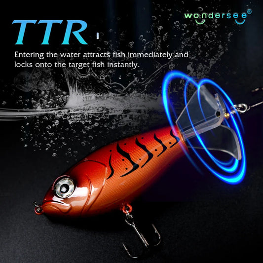 Fishing Lures with Treble Hooks Whopper Saltwater Floating Lure