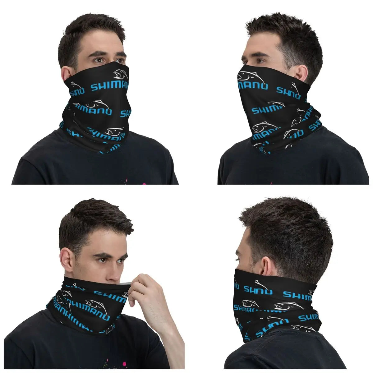 Blue Shimano Fishing Multifunctional Face Mask for Men Women