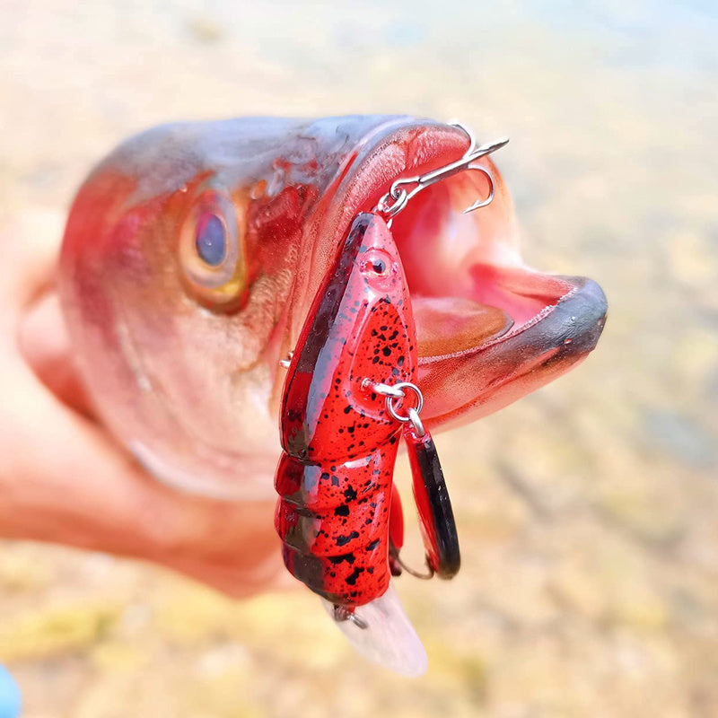 1pc Premium Jointed Craw Lure with Sharp Hooks - Realistic Fishing Bait for Catching More Fish