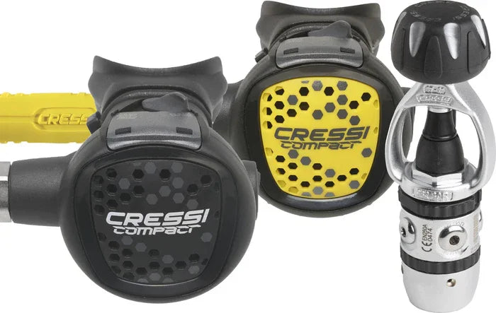 Cressi Ac2 + Compact + Octopus Compact Regulator Set INT Scuba Diving