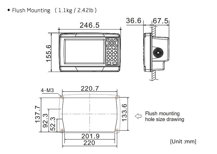 7-Inch Marine navigation communication GNSS GPS chart plotter class b