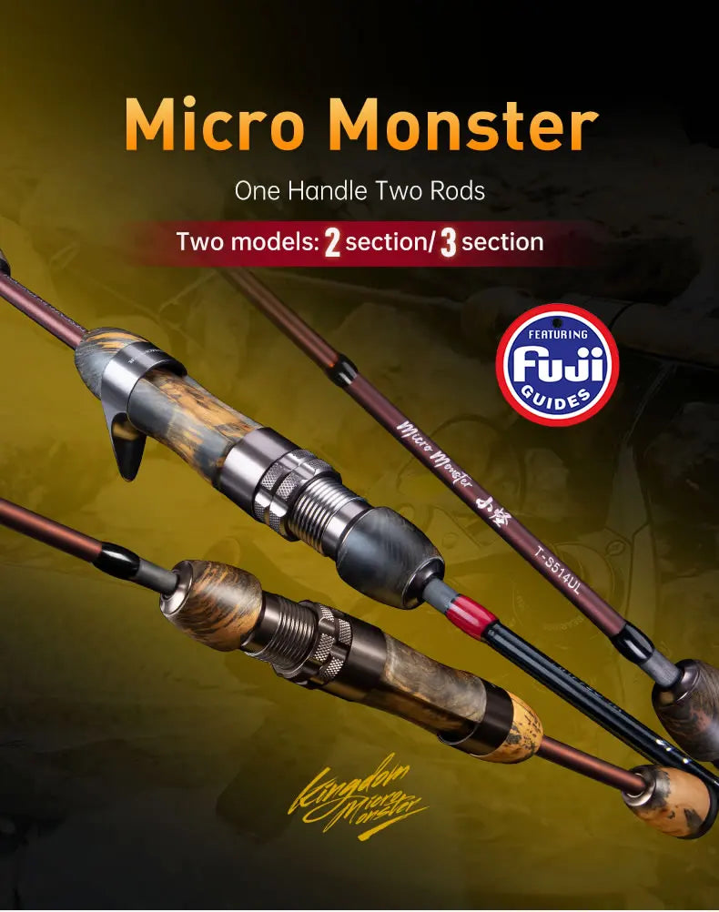 KINGDOM Micro-Monster 1.55m Fishing Rod – Ultimate Power & Precision! 🎣