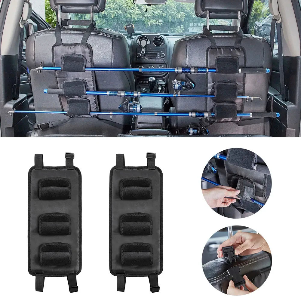 🚗 2 Fishing Rod Brackets – Perfect for Car Rear Seats! 🎣