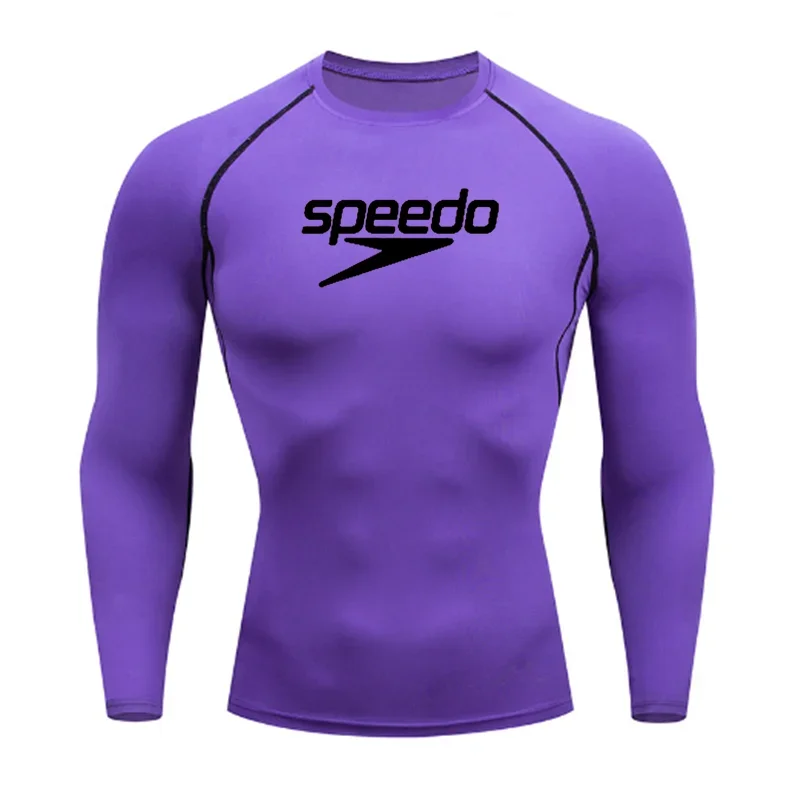 Men Surf Sunscreen Diving Suit Rash Protection T-Shirt Swimsuit Tight Short-Sleeved