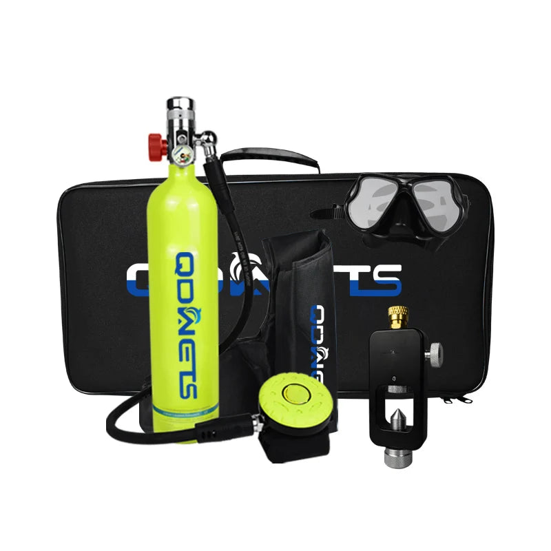 QDWETS 1L Mini Scuba Diving Tank/Equipment Oxygen Cylinder