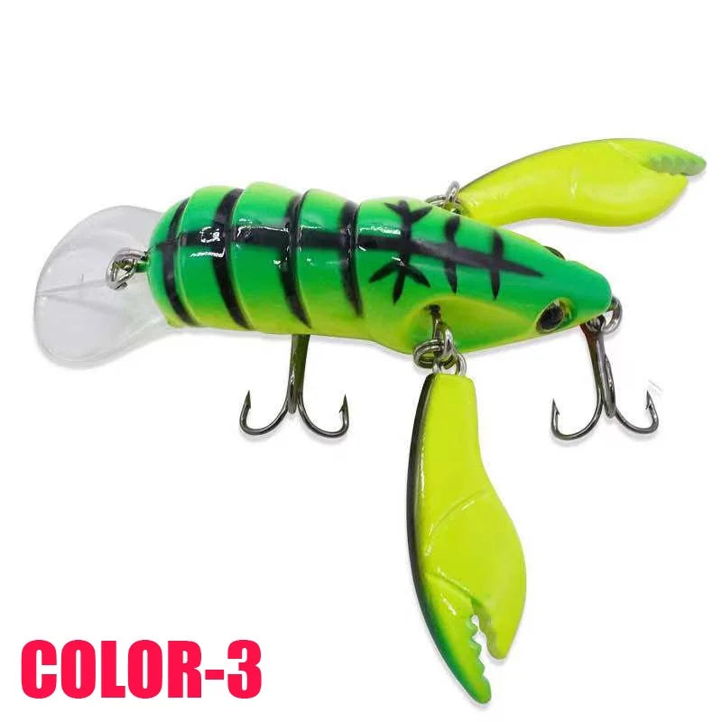 1pc Premium Jointed Craw Lure with Sharp Hooks - Realistic Fishing Bait for Catching More Fish