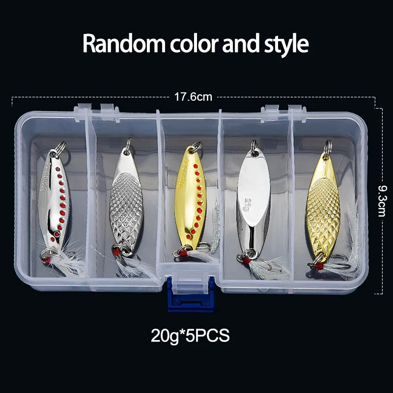 Fishing Lure 5g 7g 10g 15g 20g Set Spoonbait