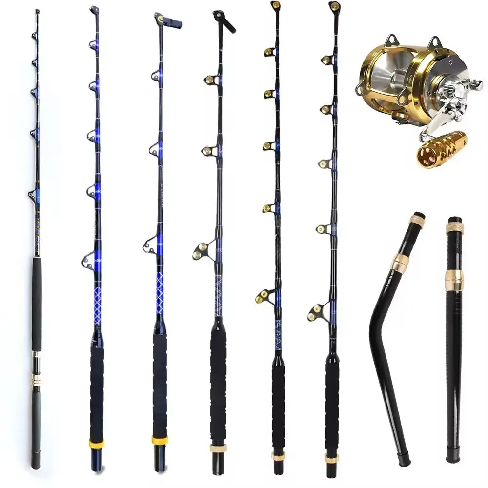 Boat Fishing Trolling Rod 30-50lbs 50-80lbs 80-130lbs Tuna Fishing Rods