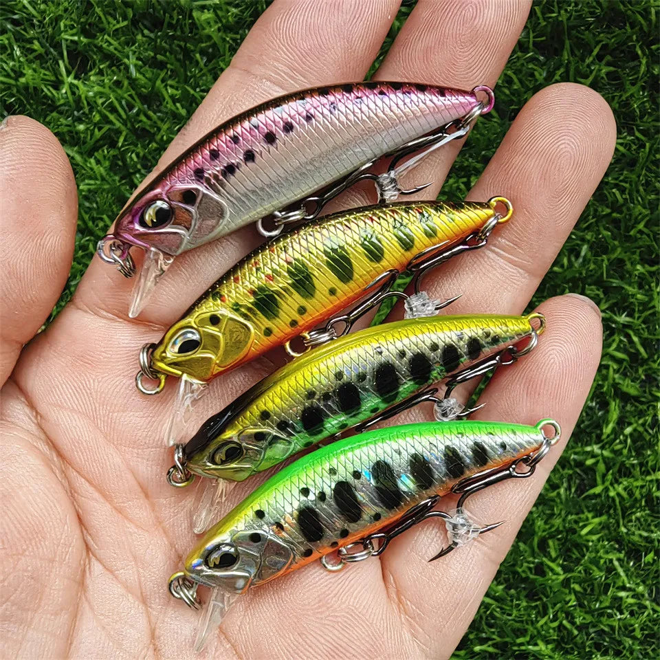 Tsurinoya 4PC 50mm 5g Sinking Minnow Artificial Bait for Trout Bass Fishing