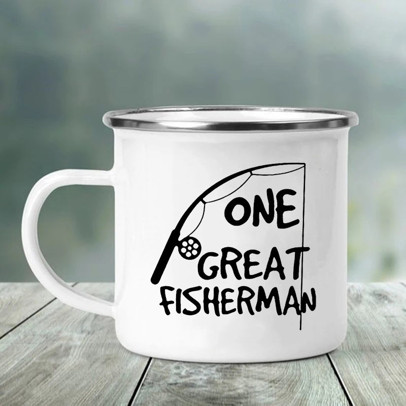 One Great Fisherman Best Catch of His Life Couple Mugs, Gift for Wife Husband