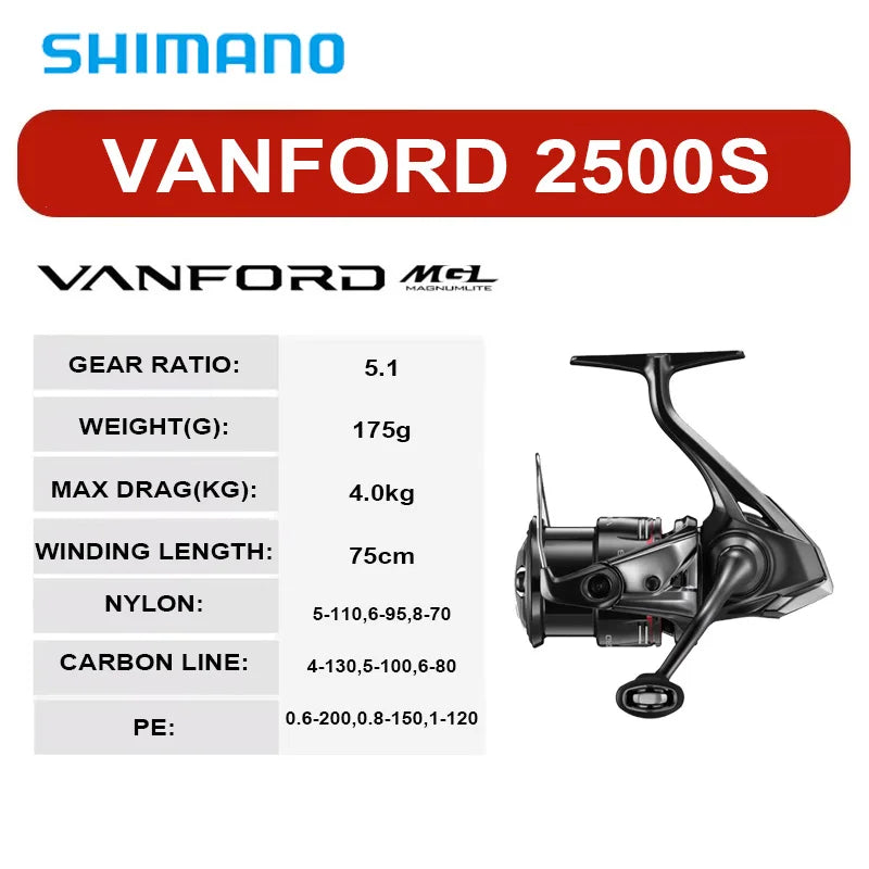 2024 NEW SHIMANO VANFORD Spinning Fishing Reel